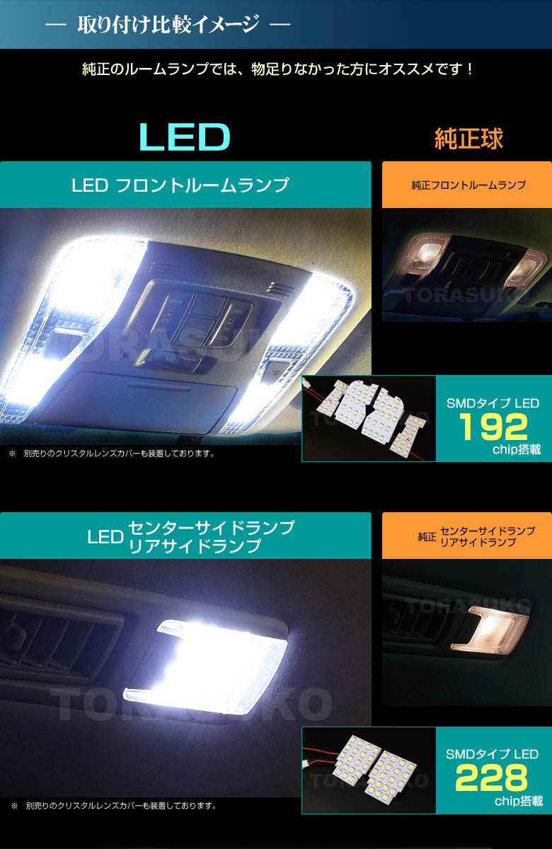 トヨタ アルファード 30系 ヴェルファイア30系 LED 室内灯 ルームラン